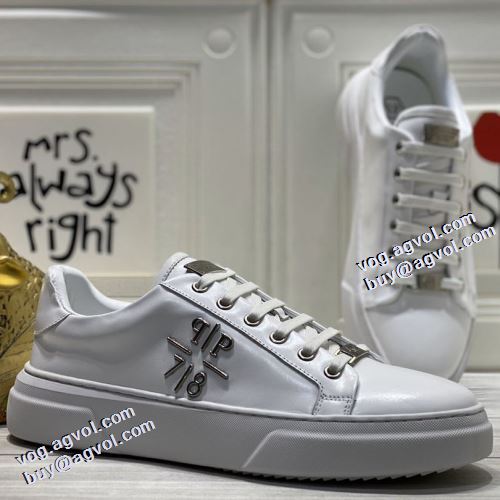 2021秋冬 フィリッププレイン PHILIPP PLEIN フィリッププレインコピー ブランド ゴルフシューズ 超軽量設計 フラットシューズ 2色可選 軽い履き心地 デザイン性の高い
