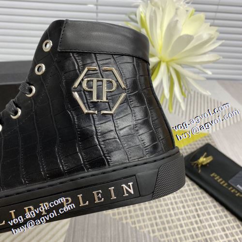 2021秋冬 フィリッププレイン PHILIPP PLEIN フィリッププレインブランド コピー 極上シューズ 高級感ある 透湿?防水素材採用 ハイトップシューズ 歩きやすい　疲れない　痛くない