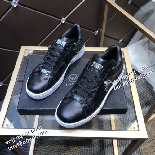 2021秋冬 フィリッププレイン PHILIPP PLEIN 迷彩柄/カモフラージュ柄 フラットシューズ 落ち着いた感覚 2色可選 抗菌?防臭加工 軽量で疲れにくい フィリッププレインブランド 偽物 通販