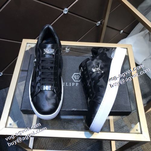 2021秋冬 フィリッププレイン PHILIPP PLEIN 迷彩柄/カモフラージュ柄 フラットシューズ 落ち着いた感覚 2色可選 抗菌?防臭加工 軽量で疲れにくい フィリッププレインブランド 偽物 通販
