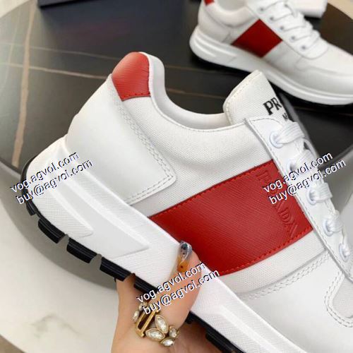 海外セレブ愛用 プラダ PRADA スニーカー 2021春夏 3色可選 プラダブランド 偽物 通販 