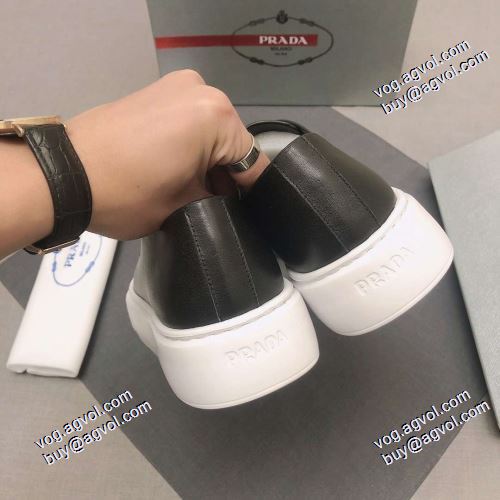 厚底 2021秋冬 フラットシューズ プラダ PRADA プラダスーパーコピー 極上の着心地 抗菌?防臭加工 滑りにくい