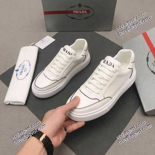 ホワイト フラットシューズ2021秋冬 プラダ PRADA プラダコピー ブランド 魅力ファッション　リゾートスタイル
