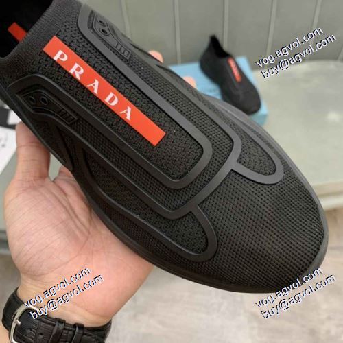 スリップオン カジュアルシュッズ 紐なし 2021秋冬 プラダ PRADA プラダブランドコピー 落ち着いた感覚