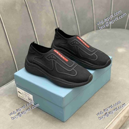 スリップオン カジュアルシュッズ 紐なし 2021秋冬 プラダ PRADA プラダブランドコピー 落ち着いた感覚