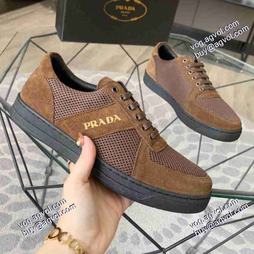 2021秋冬 スニーカー  プラダ PRADA 3色可選 プラダブランド コピー 活用できるアイテム フラットシューズ 優しい履き心地