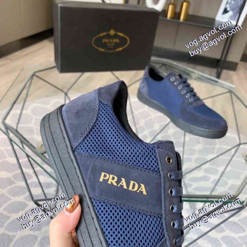 2021秋冬 スニーカー  プラダ PRADA 3色可選 プラダブランド コピー 活用できるアイテム フラットシューズ 優しい履き心地