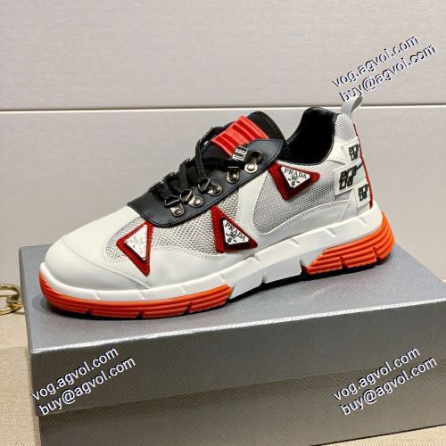 スタイリッシュな印象 プラダブランド 偽物 通販 エスバドリーユ 2021秋冬 プラダ PRADA スニーカー 履き心地のいい