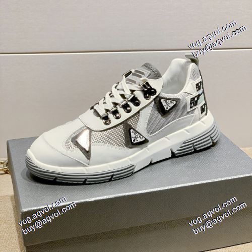スタイリッシュな印象 プラダブランド 偽物 通販 エスバドリーユ 2021秋冬 プラダ PRADA スニーカー 履き心地のいい