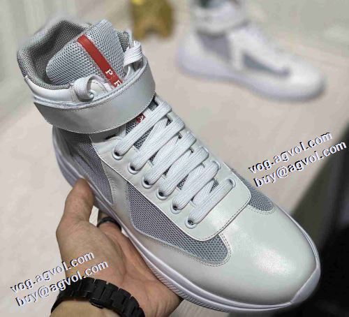 3色可選 2021秋冬 プラダ PRADA 先行販売 ハイトップシューズ プラダコピー レーシングシューズ クッション加工 優しい履き心地