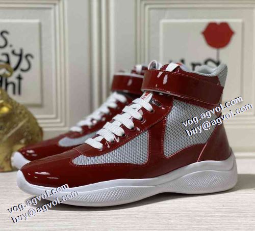 プラダコピー ブランド 極上シューズ 魅力ファッション 4色可選 2021秋冬 プラダ PRADA ハイトップシューズ レーシングシューズ 足馴染みのいい