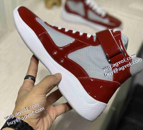 プラダコピー ブランド 極上シューズ 魅力ファッション 4色可選 2021秋冬 プラダ PRADA ハイトップシューズ レーシングシューズ 足馴染みのいい