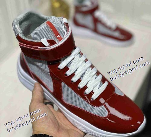 プラダコピー ブランド 極上シューズ 魅力ファッション 4色可選 2021秋冬 プラダ PRADA ハイトップシューズ レーシングシューズ 足馴染みのいい