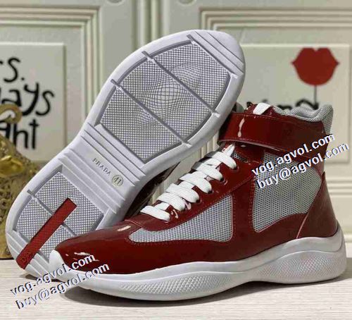 プラダコピー ブランド 極上シューズ 魅力ファッション 4色可選 2021秋冬 プラダ PRADA ハイトップシューズ レーシングシューズ 足馴染みのいい
