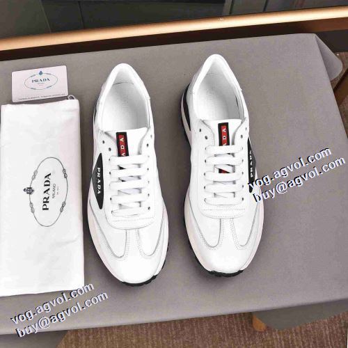個性的 2色可選 プラダスーパーコピー 激安 2021秋冬 プラダ PRADA スニーカー 高機能防滑ソール 秋冬 ファッション 人気