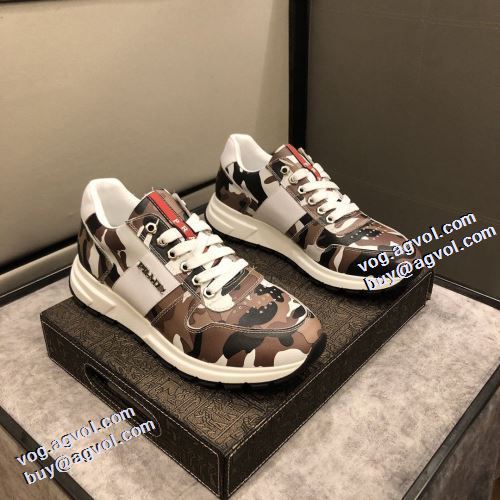 2021秋冬 プラダ PRADA ランニングシューズ 高級感ある 滑りにくい プラダスーパーコピー  オリジナル コスパ最高のプライス