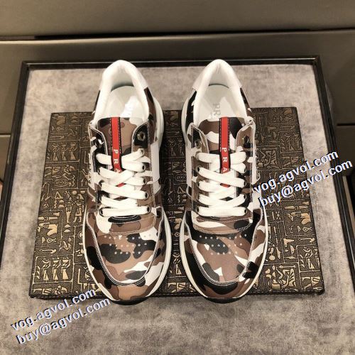 2021秋冬 プラダ PRADA ランニングシューズ 高級感ある 滑りにくい プラダスーパーコピー  オリジナル コスパ最高のプライス