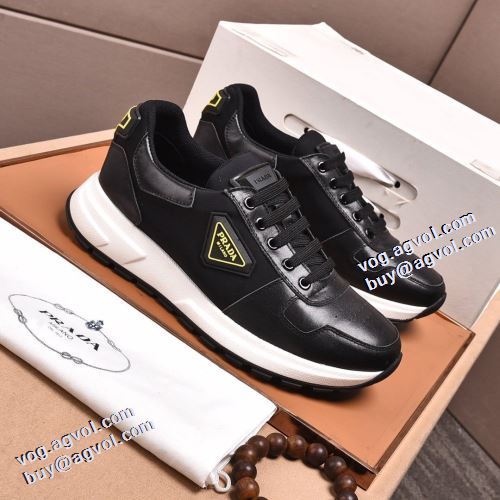 5色可選 ランニングシューズ ナチュラルな素材感  軽量で疲れにくい 2021秋冬 プラダ PRADA 人気商品登場 プラダブランドコピー 大人の雰囲気抜群