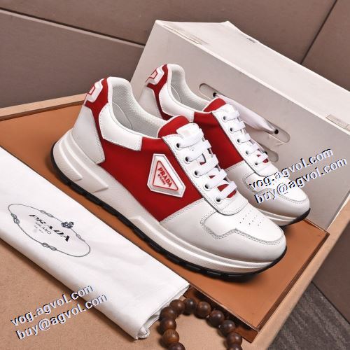 5色可選 ランニングシューズ ナチュラルな素材感  軽量で疲れにくい 2021秋冬 プラダ PRADA 人気商品登場 プラダブランドコピー 大人の雰囲気抜群