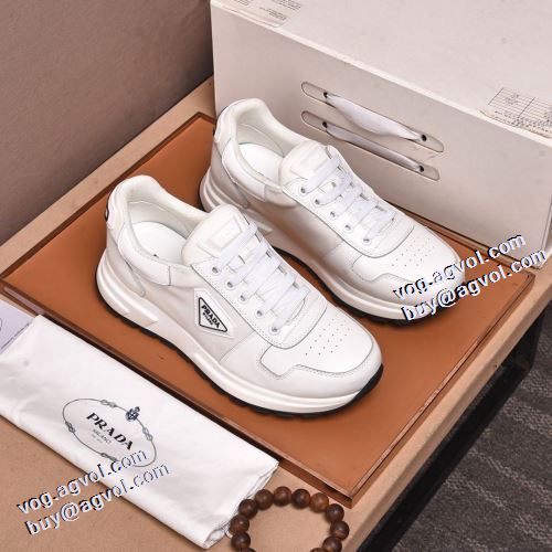 5色可選 ランニングシューズ ナチュラルな素材感  軽量で疲れにくい 2021秋冬 プラダ PRADA 人気商品登場 プラダブランドコピー 大人の雰囲気抜群