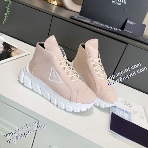 6色可選 ハイカット 厚底 プラダコピーブランド 脱ぎ履きしやすい/着脱しやすい 女性にも男性にも適応 長く愛用できる 2021秋冬 プラダ PRADA 高機能防滑ソール