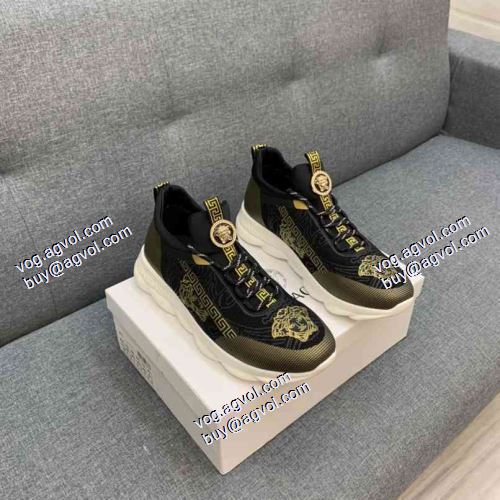 多色可選 ヴェルサーチVERSACE 2021春夏 ヴェルサーチ偽物ブランド カジュアルシューズ 魅力ファッション