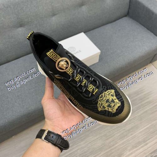 多色可選 ヴェルサーチVERSACE 2021春夏 ヴェルサーチ偽物ブランド カジュアルシューズ 魅力ファッション