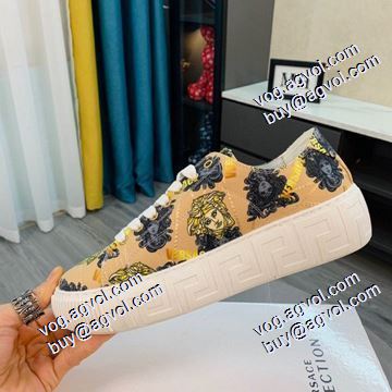 最安値に挑戦 厚底 2021秋冬 ヴェルサーチVERSACE フラットシューズ ファッション 人気 ヴェルサーチブランド コピー 2色可選