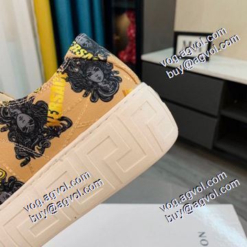 最安値に挑戦 厚底 2021秋冬 ヴェルサーチVERSACE フラットシューズ ファッション 人気 ヴェルサーチブランド コピー 2色可選