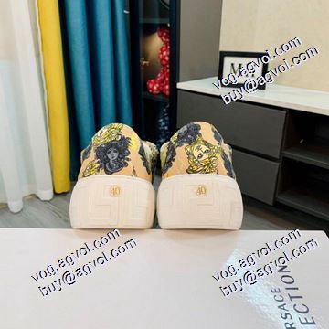 最安値に挑戦 厚底 2021秋冬 ヴェルサーチVERSACE フラットシューズ ファッション 人気 ヴェルサーチブランド コピー 2色可選