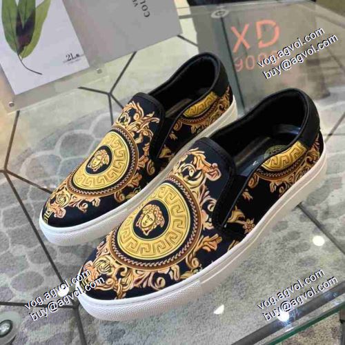 フラットシューズ コスパ最高のプライス 2021秋冬 ヴェルサーチVERSACE 4色可選 人気新品★超特価★ ヴェルサーチスーパーコピー