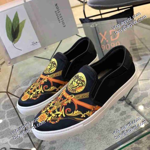 フラットシューズ コスパ最高のプライス 2021秋冬 ヴェルサーチVERSACE 4色可選 人気新品★超特価★ ヴェルサーチスーパーコピー