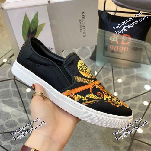 フラットシューズ コスパ最高のプライス 2021秋冬 ヴェルサーチVERSACE 4色可選 人気新品★超特価★ ヴェルサーチスーパーコピー
