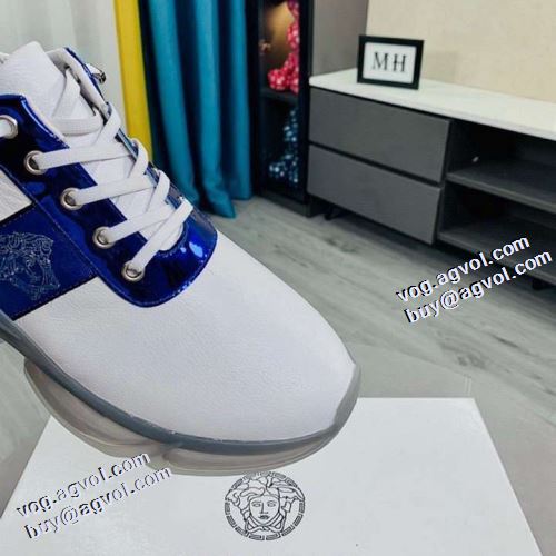 2色可選 ランニングシューズ 2021秋冬 ヴェルサーチVERSACE 選べる極上 バイカラー 高機能防滑ソール ロードジョグ ヴェルサーチスーパーコピー 激安