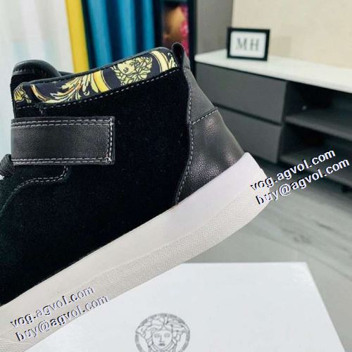 2021秋冬 ヴェルサーチVERSACE ヴェルサーチコピーブランド ハイカット カジュアルシューズ 人気ブランド 秋冬 抗菌・防臭加工 軽量
