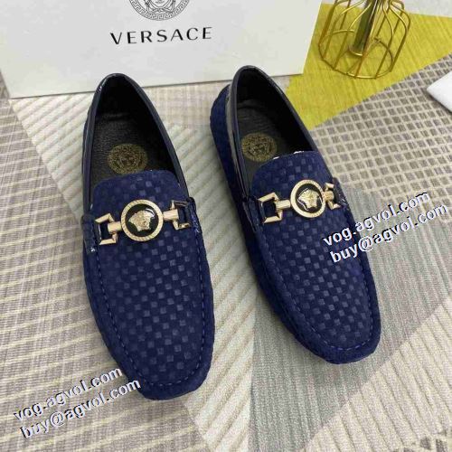 3色可選 ヴェルサーチコピー モカシンシューズ 2021秋冬 ヴェルサーチVERSACE 着脱の簡単なスリップオンタイプ ファッション 人気 お洒落に魅せる