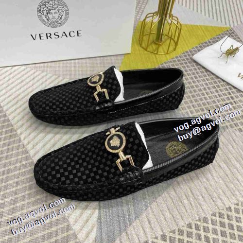 3色可選 ヴェルサーチコピー モカシンシューズ 2021秋冬 ヴェルサーチVERSACE 着脱の簡単なスリップオンタイプ ファッション 人気 お洒落に魅せる