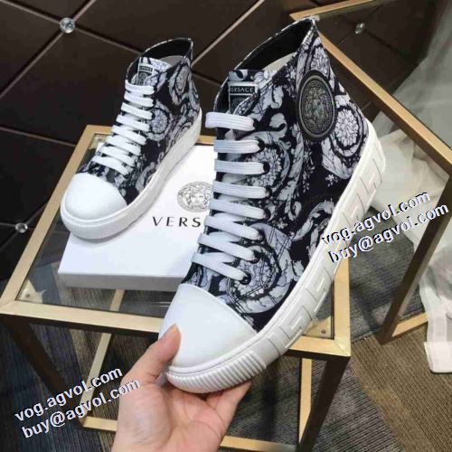 2021秋冬 ヴェルサーチVERSACE 超目玉 2色可選 靴の滑り止め ヴェルサーチスーパーコピー 激安 秋冬 大人の雰囲気抜群 ハイトップシューズ 極上シューズ