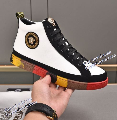 2021秋冬 ヴェルサーチVERSACE 2色可選 すべり防止 ヴェルサーチスーパーコピー 激安 抗菌・防臭加工 メンズ　人気 ランキング レースアップ 秋冬