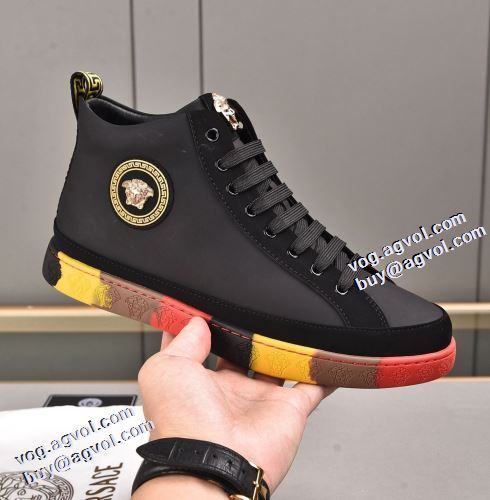 2021秋冬 ヴェルサーチVERSACE 2色可選 すべり防止 ヴェルサーチスーパーコピー 激安 抗菌・防臭加工 メンズ　人気 ランキング レースアップ 秋冬