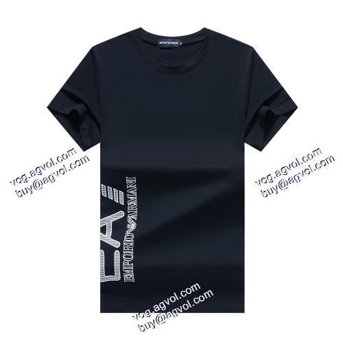 メンズ/ラウンドネック 半袖Tシャツ 2021春夏 アルマーニ ARMANI 最安値に挑戦 ARMANIブランド コピー 2色可選