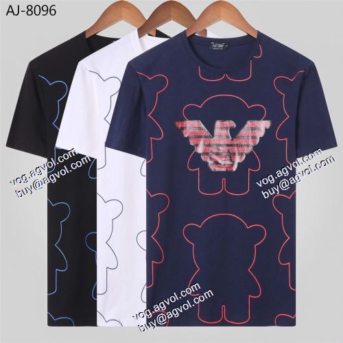 2021春夏 Tシャツ/ティーシャツ アルマーニ ARMANI 柔らかい手触りARMANI偽物ブランド 3色可選