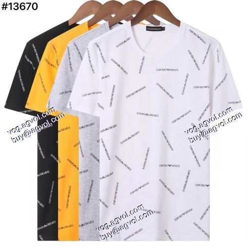 ARMANIブランド 偽物 通販 2021春夏 Tシャツ/ティーシャツ 高級感ある アルマーニ ARMANI 4色可選图