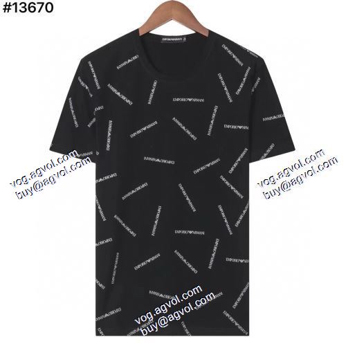 ARMANIブランド 偽物 通販 2021春夏 Tシャツ/ティーシャツ 高級感ある アルマーニ ARMANI 4色可選