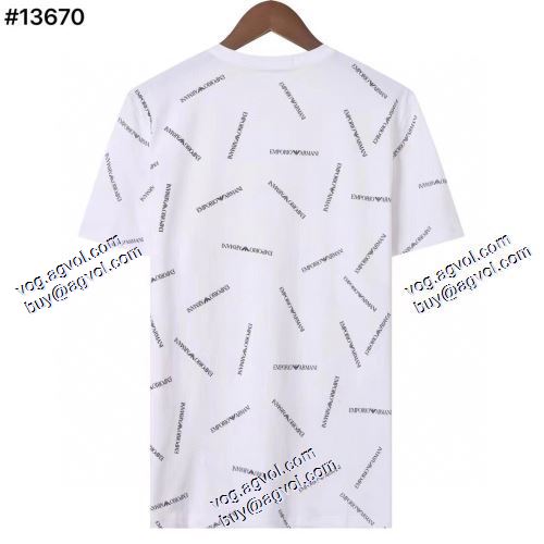 ARMANIブランド 偽物 通販 2021春夏 Tシャツ/ティーシャツ 高級感ある アルマーニ ARMANI 4色可選