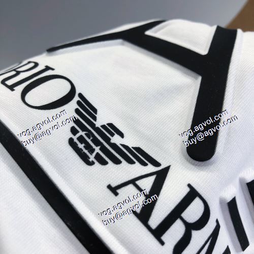  アルマーニ ARMANI 2色可選 ARMANIブランドスーパーコピー 首胸ロゴ 半袖シャツ 2021春夏 