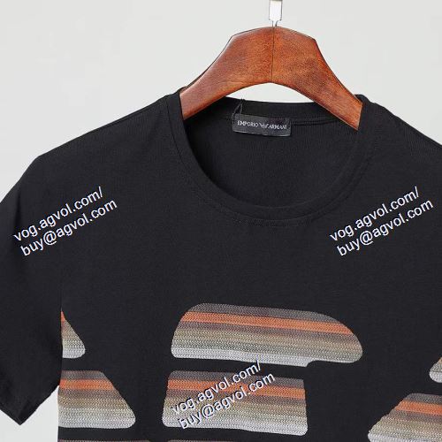  2色可選 半袖Tシャツ 2021春夏 格安！ ARMANIスーパーコピー アルマーニ ARMANI
