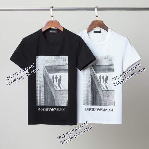 ARMANIコピー アルマーニ ARMANI 2色可選 半袖Tシャツ 2021春夏 値下げ！