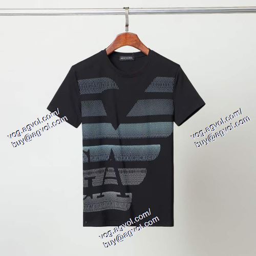  2021春夏 ARMANIコピー ブランド アルマーニ ARMANI 2色可選 めちゃくちゃお得 半袖Tシャツ
