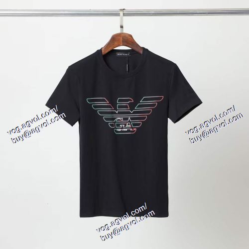  最旬アイテム アルマーニ ARMANI 2色可選 半袖Tシャツ 2021春夏 ARMANIブランド 偽物 通販
